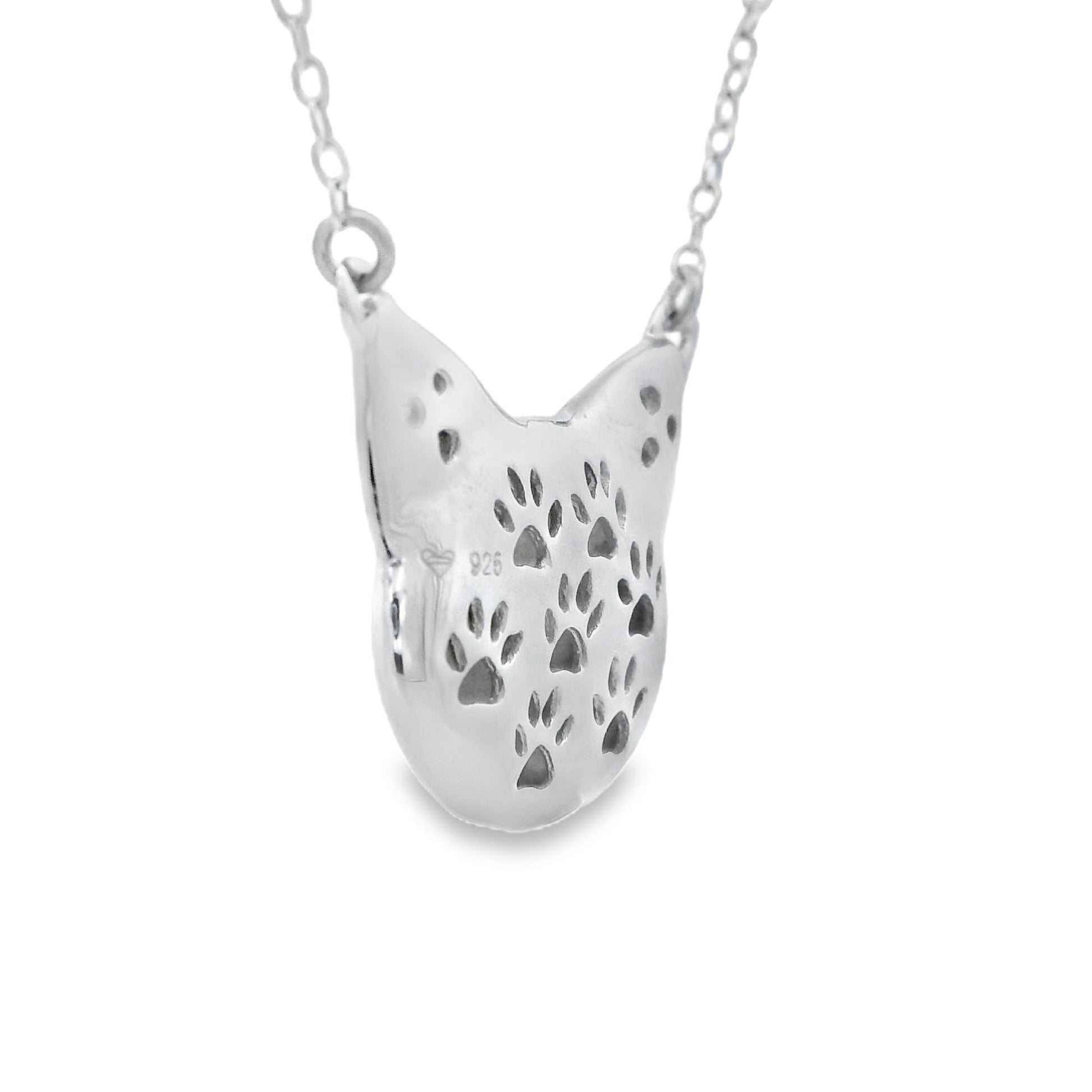 Natural .05ct Diamond Animal Pendant Sterling Silver Bids.com