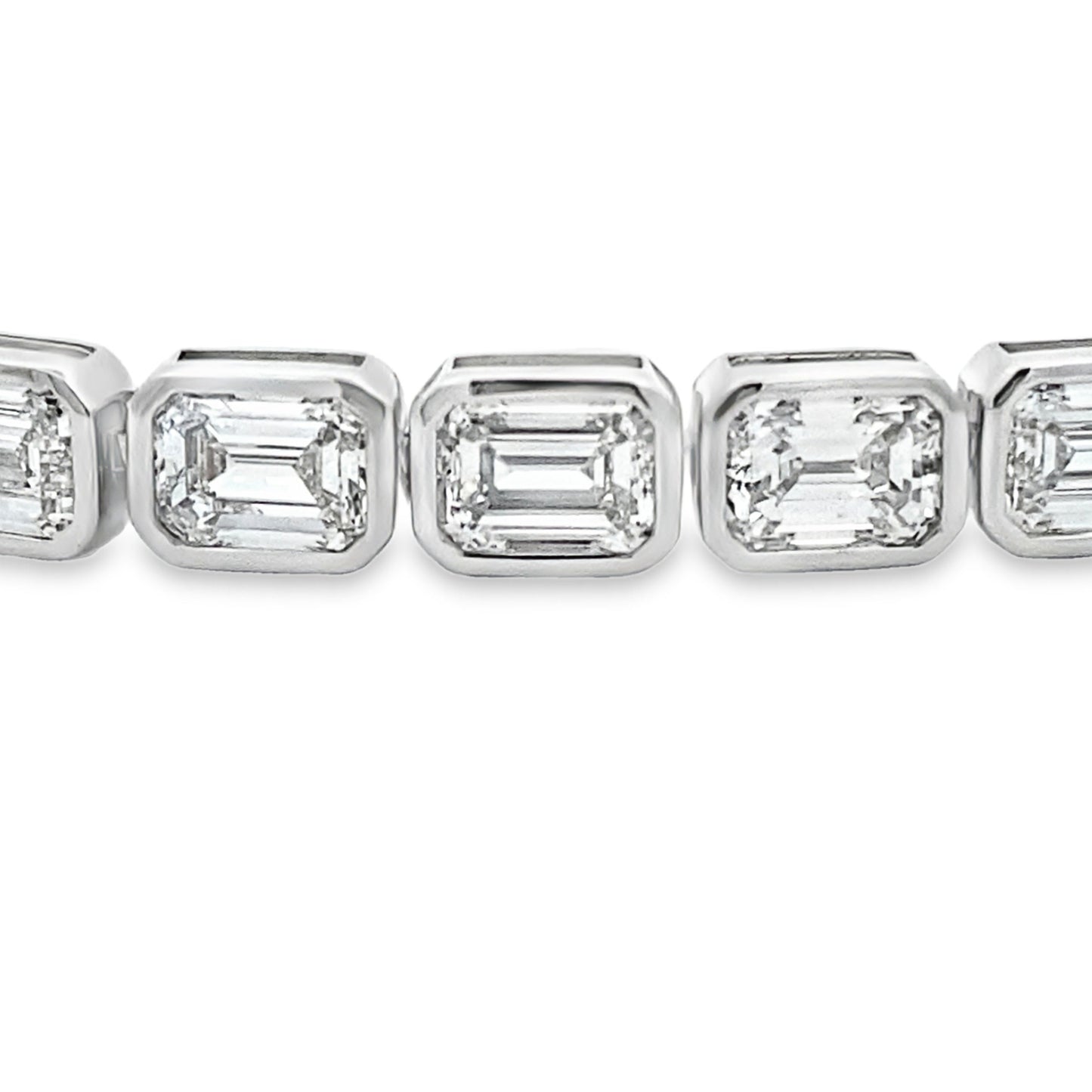 Lab Grown Diamond Tennis Bracelet 14KT White Gold Bids.com