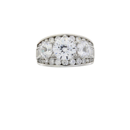 Natural Cubic Zirconium CZ SS Bridal Sterling Silver Bids.com