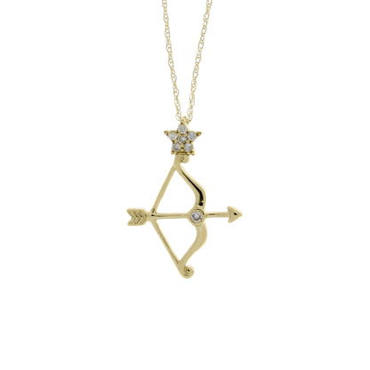 Genuine .07ct Diamond Fashion Pendants 14KT Yellow Gold Bids.com