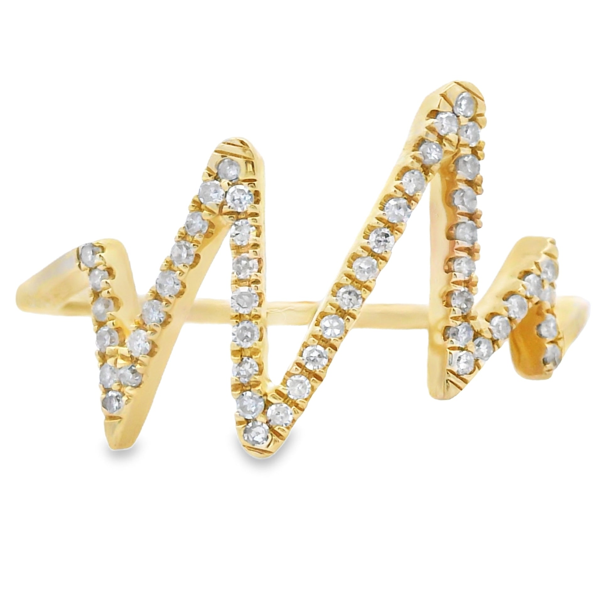 Natural .15ct Diamond Ring 14KT Yellow Gold Bids.com