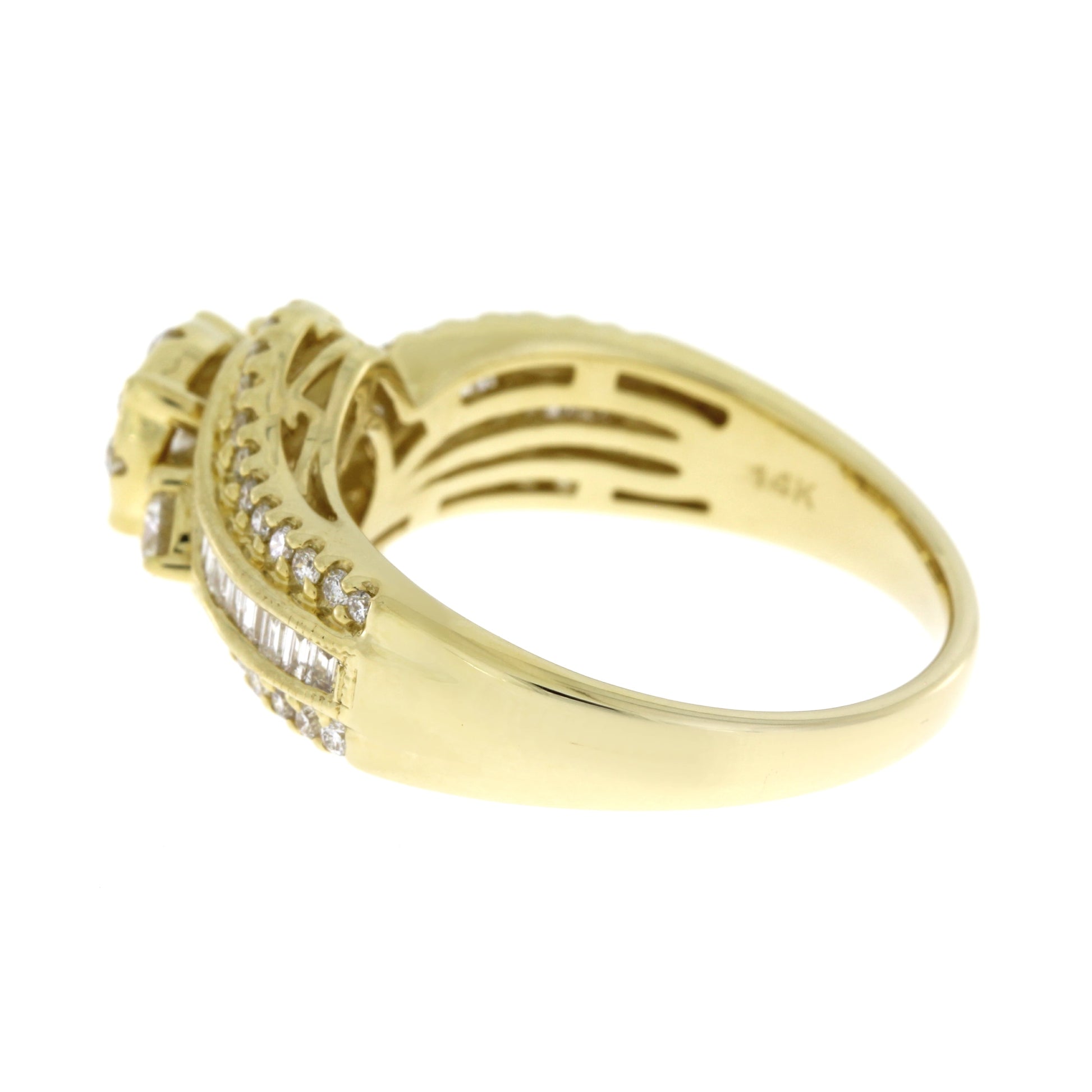Genuine 1.00ct Diamond Eng Only 14KT Yellow Gold Bids.com