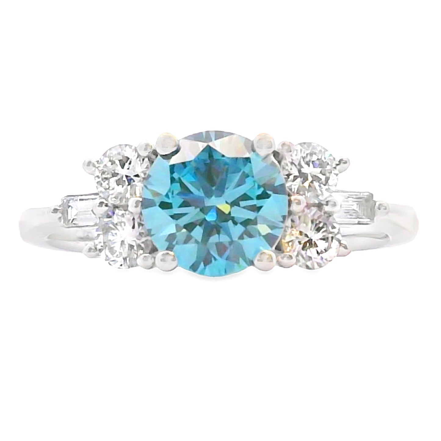 1.85ct Lab Grown Diamond Eng Only 14KT White Gold Bids.com