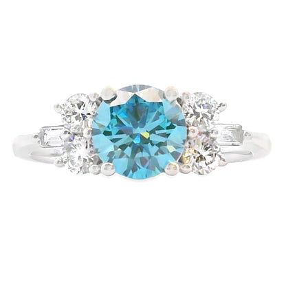 1.85ct Lab Grown Diamond Eng Only 14KT White Gold Bids.com