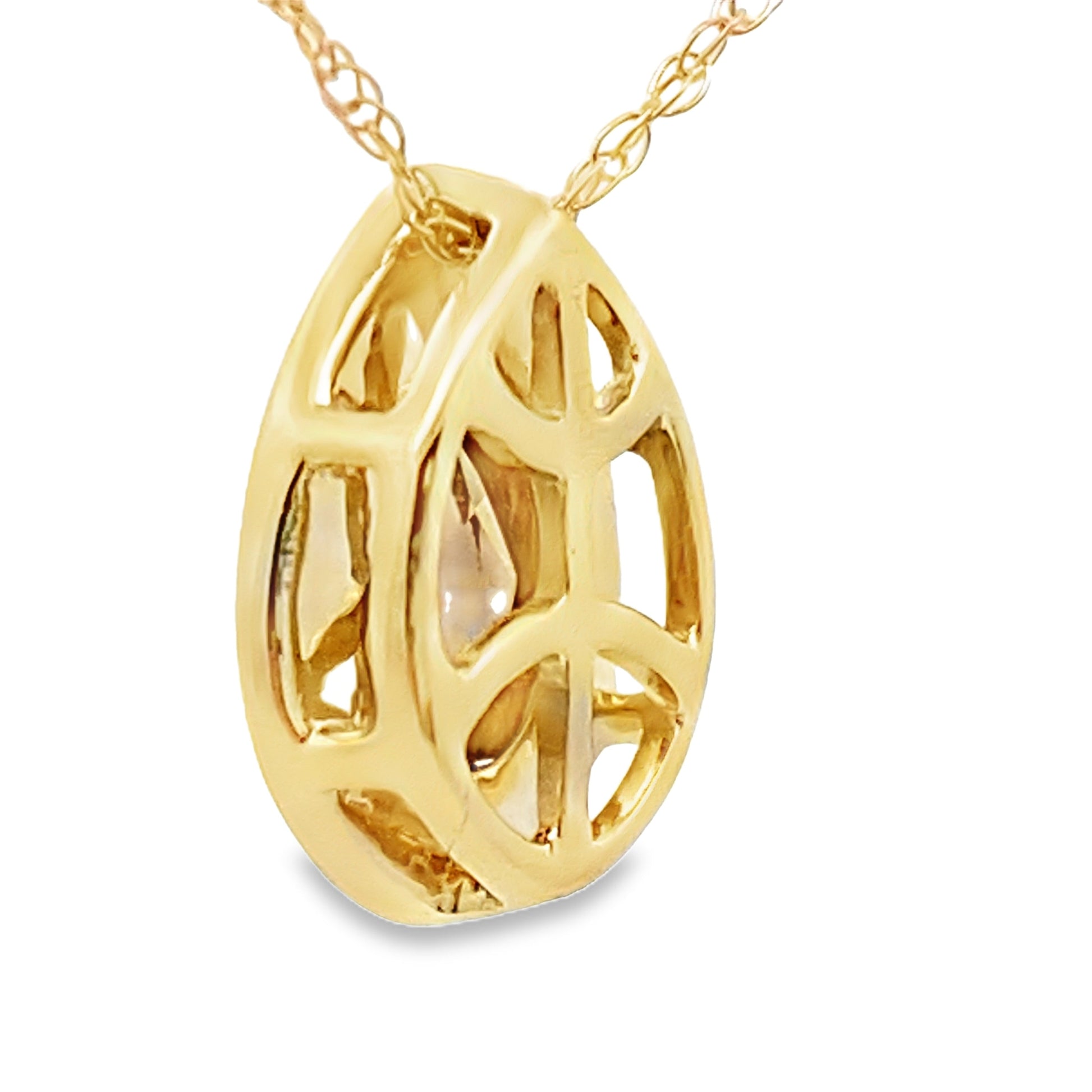.39ct Quartz Diamond Fashion Pendants 10KT Yellow Gold Bids.com