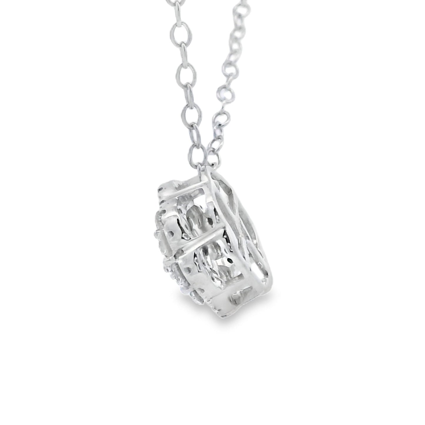Natural .25ct Diamond Fashion Pendants 10KT White Gold Bids.com