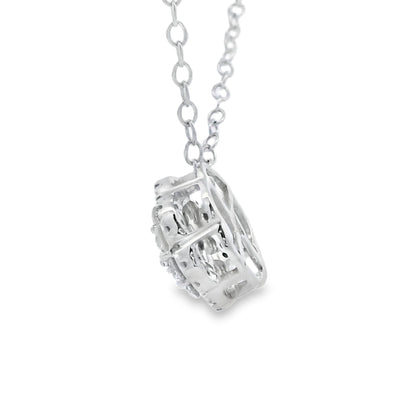 Natural .25ct Diamond Fashion Pendants 10KT White Gold Bids.com