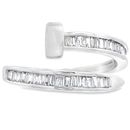 Natural .35ct Diamond Ring 14KT White Gold Bids.com