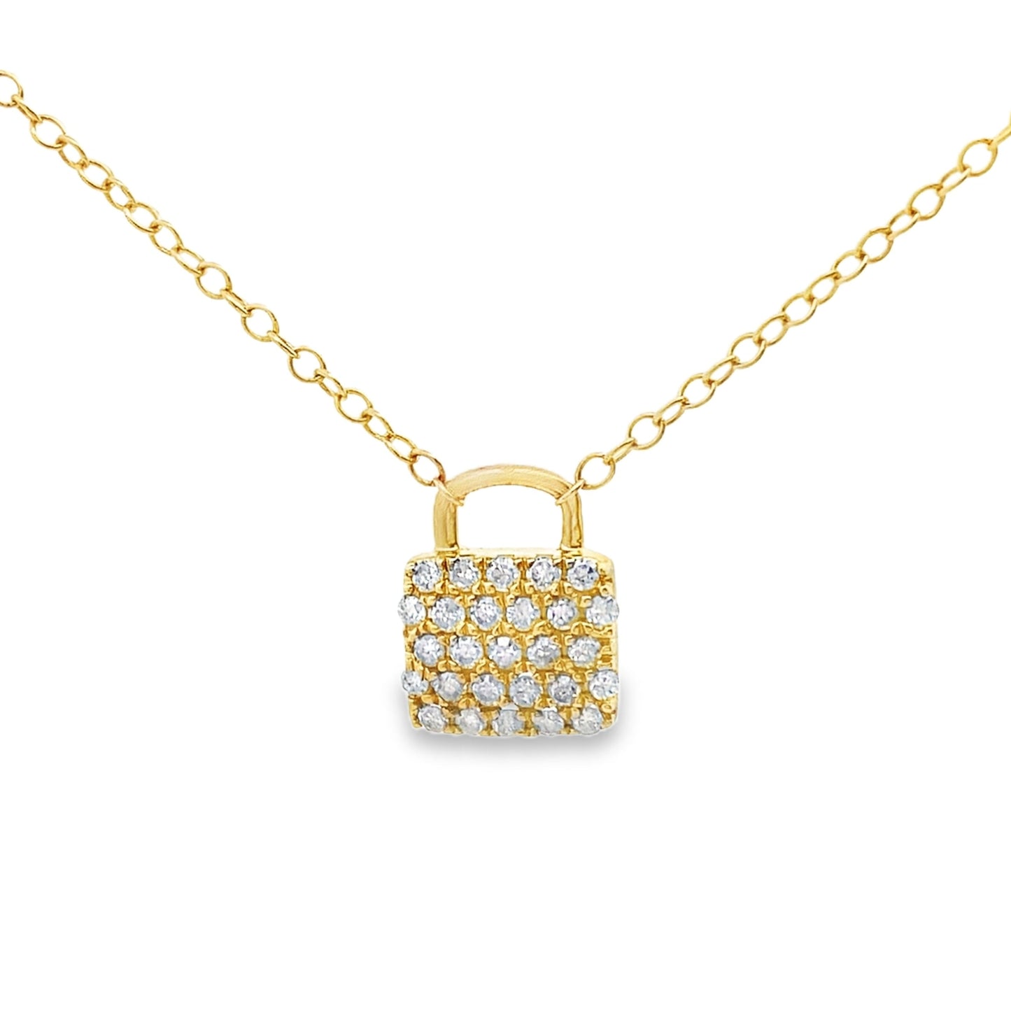 Natural .20ct Diamond Fashion Pendants 10KT Yellow Gold Bids.com