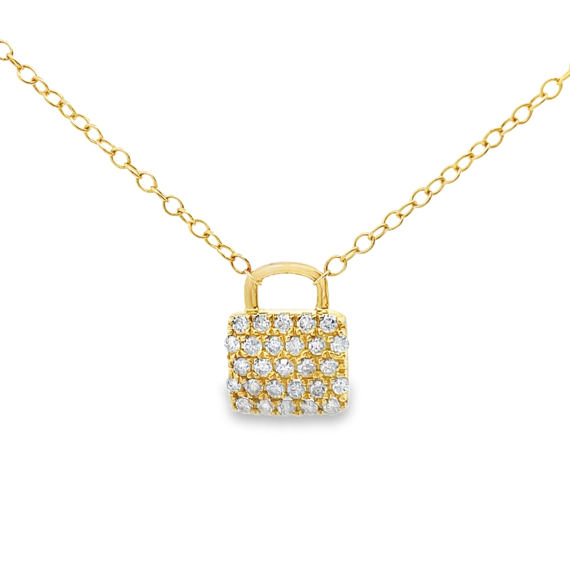Natural .20ct Diamond Fashion Pendants 10KT Yellow Gold Bids.com
