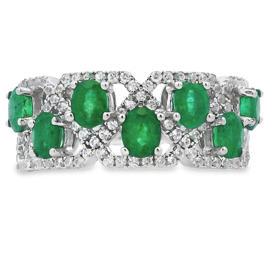 Natural 1.82ct Emerald Zircon Ring Sterling Silver Bids.com