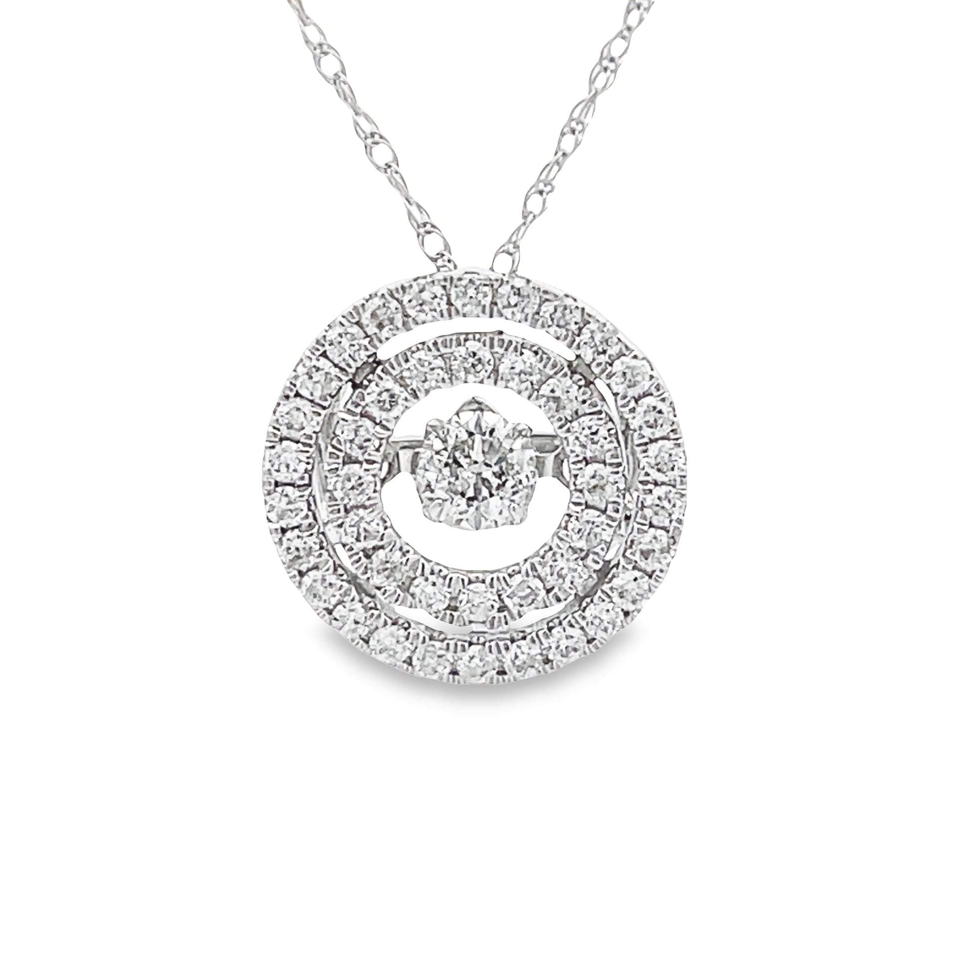 Genuine .50ct Diamond Fashion Pendants 10KT White Gold Bids.com