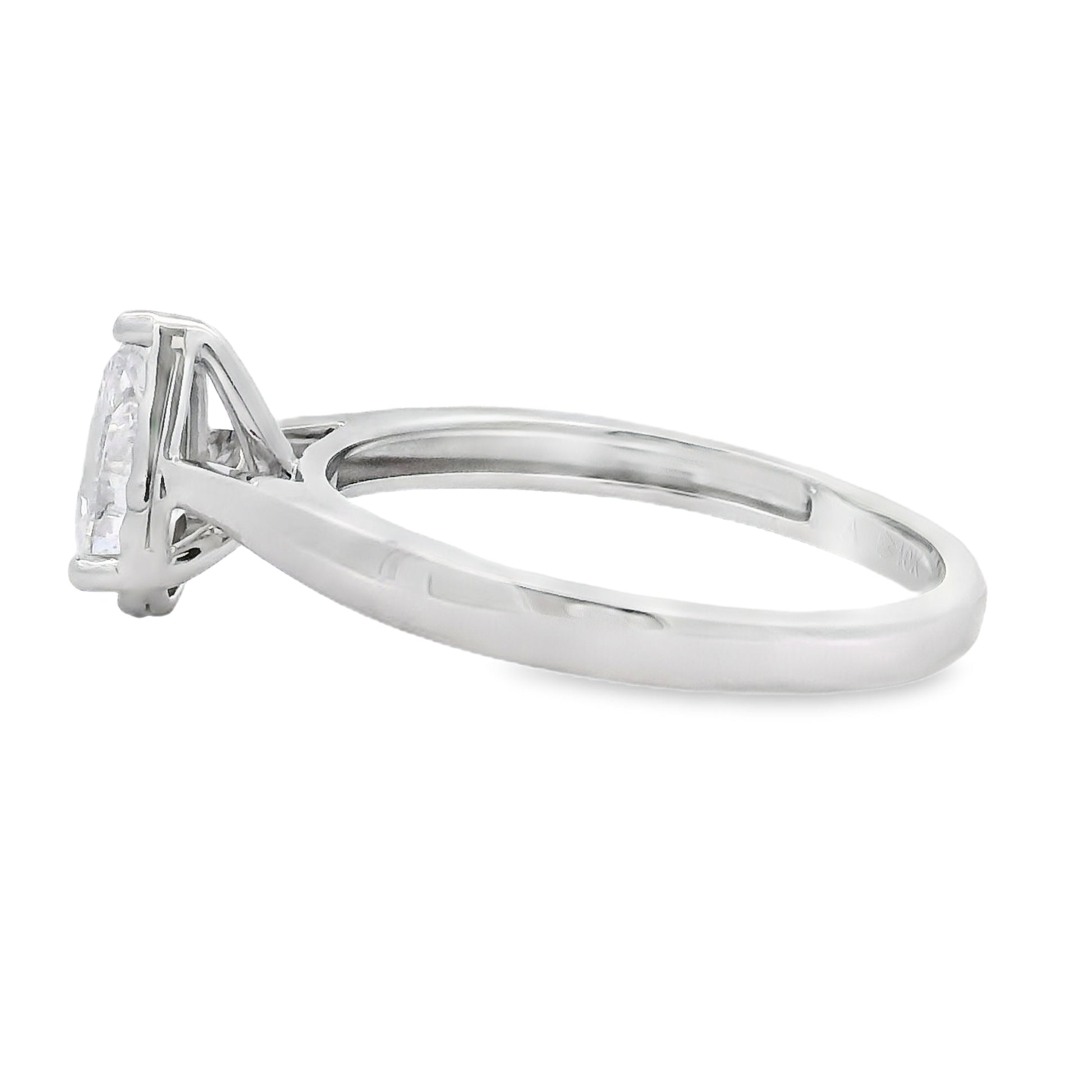Genuine .50ct Lab Grown Diamond  10KT White Gold Bids.com