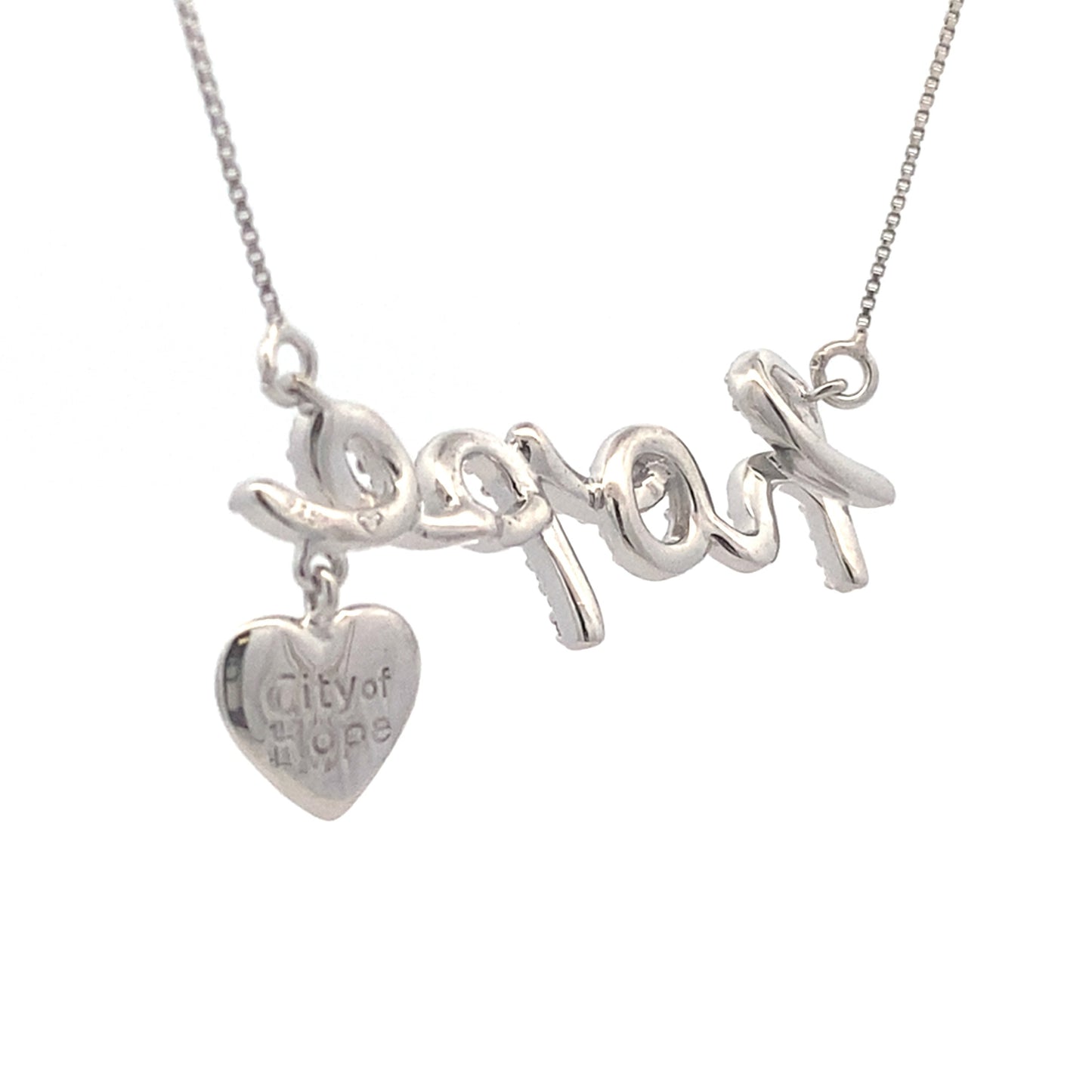 .30ct Diamond Heart Love Pendant Sterling Silver Bids.com