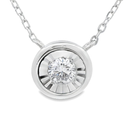 Natural .25ct Lab Grown Diamond Pendant Sterling Silver Bids.com