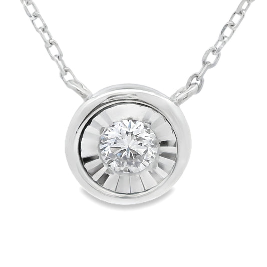 Natural .25ct Lab Grown Diamond Pendant Sterling Silver Bids.com