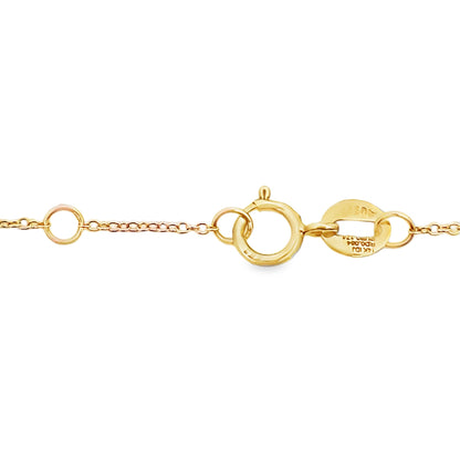 Natural .25ct Ruby Diamond Bracelet 14KT Yellow Gold Bids.com