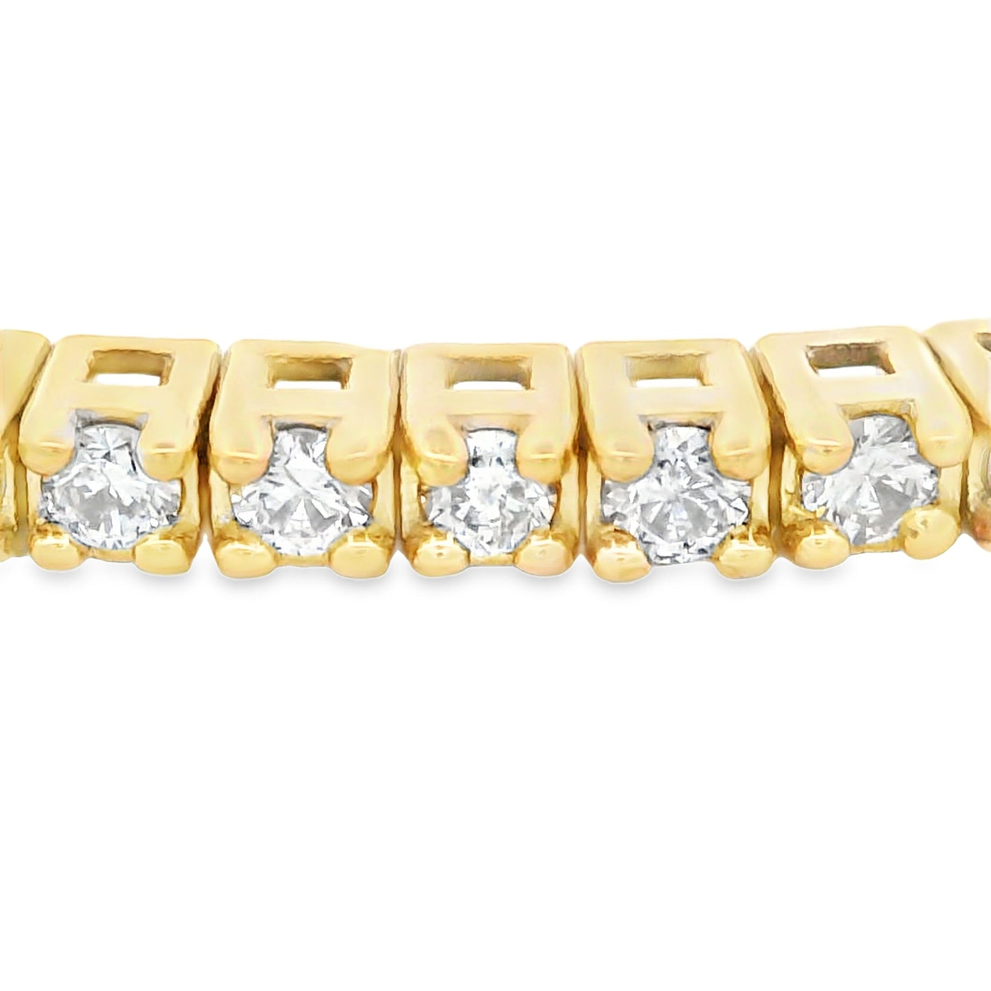 Genuine 1.00ct Diamond Bangle Bracelet 14KT Yellow Gold Bids.com