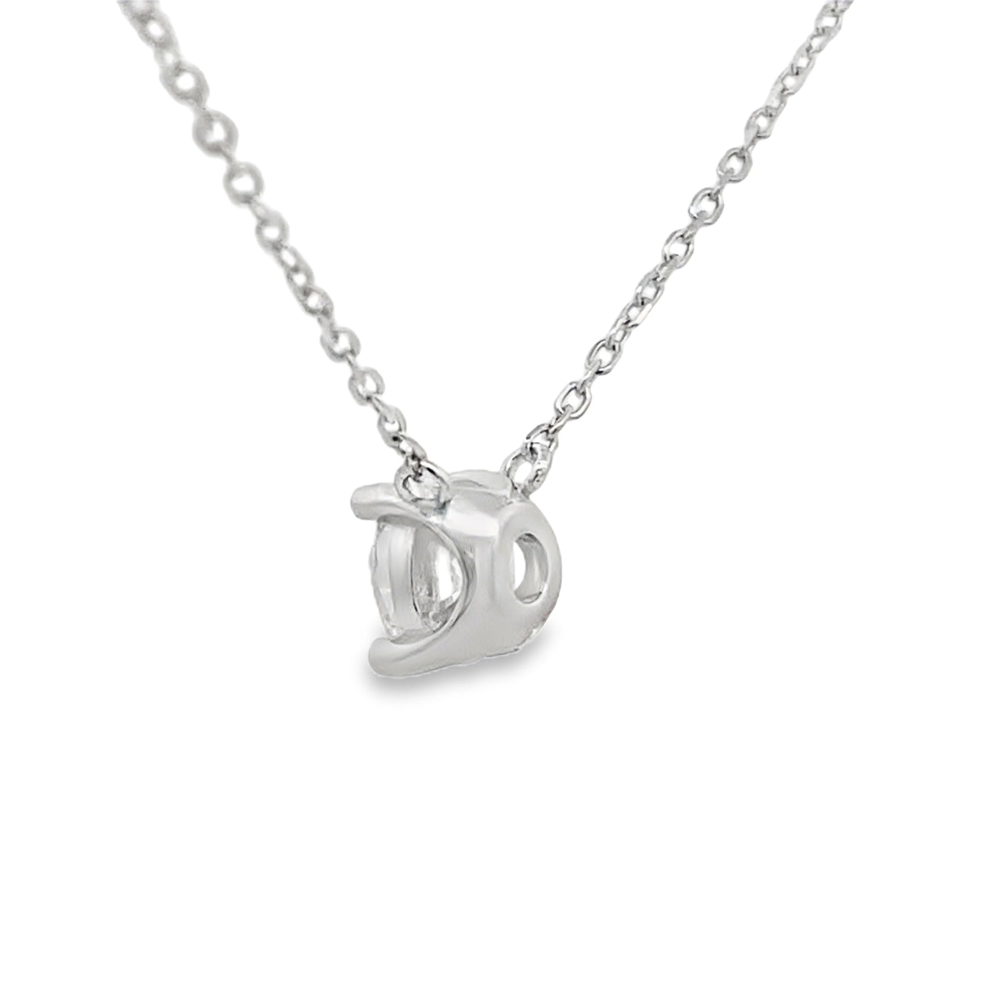 1.00ct Lab Grown Diamond Pendant Sterling Silver Bids.com