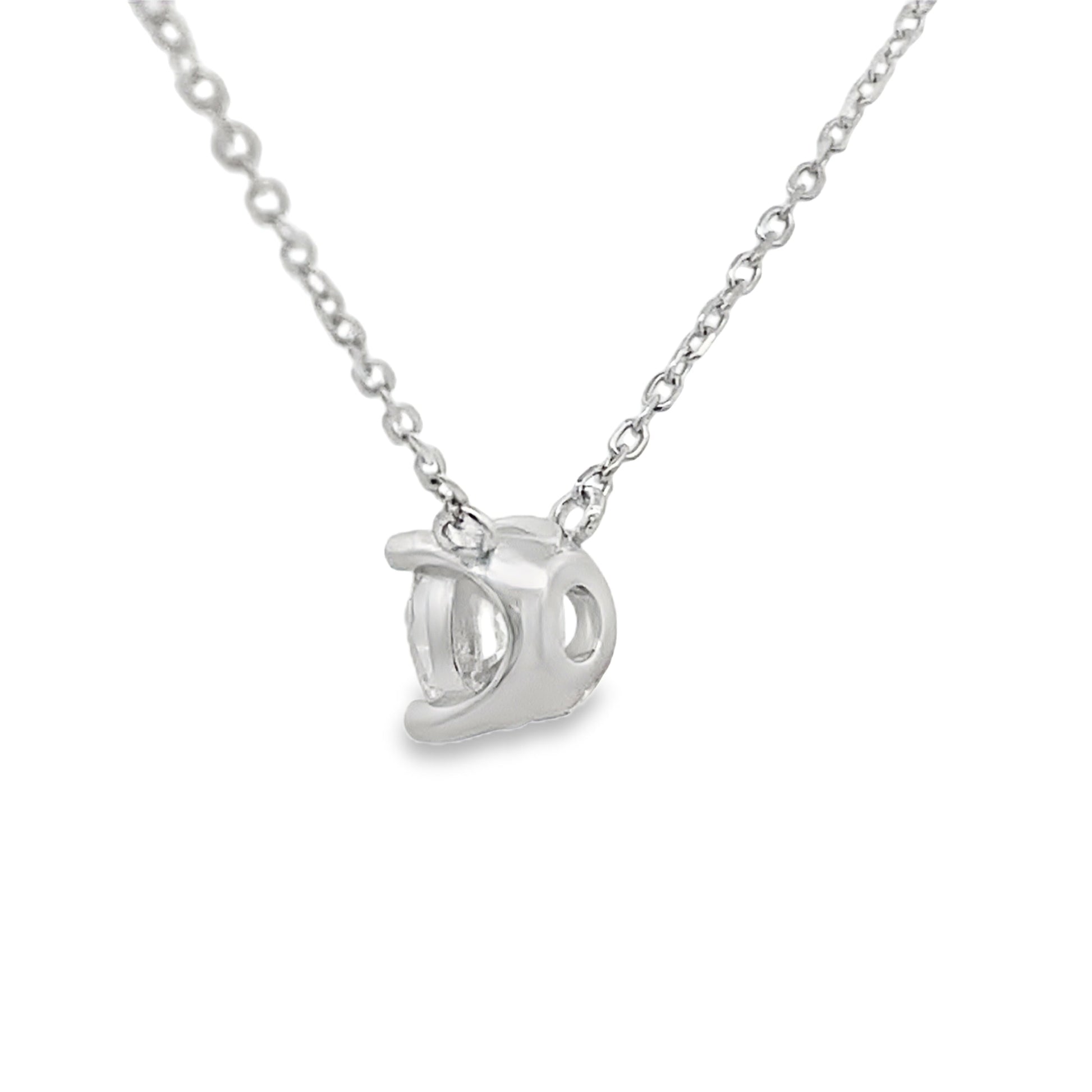 1.00ct Lab Grown Diamond Pendant Sterling Silver Bids.com