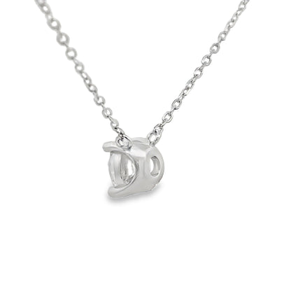 1.00ct Lab Grown Diamond Pendant Sterling Silver Bids.com