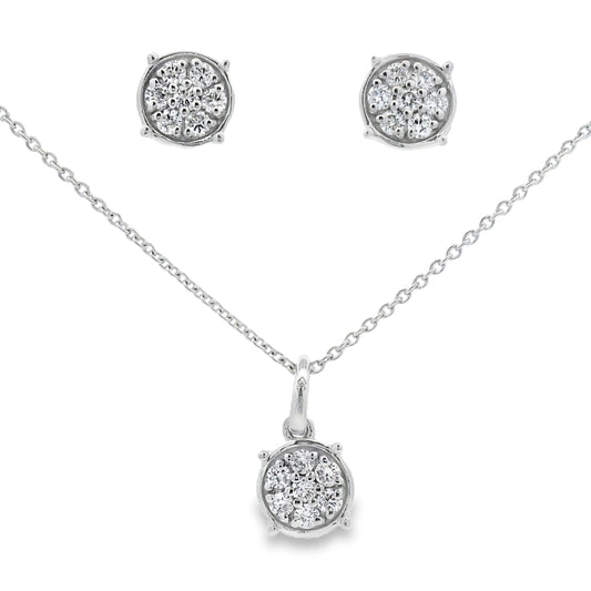 .63ct Lab Grown Diamond Jewelry sets Sterling Silver Bids.com