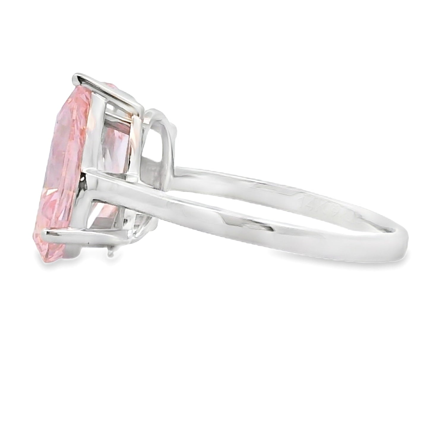 Natural 5.50ct Lab Grown Diamond Ring 14KT White Gold Bids.com