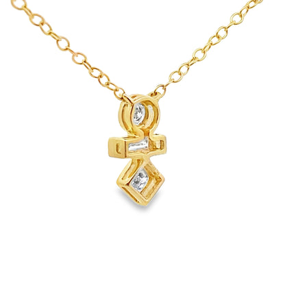 Lab Grown Diamond Fashion Pendants 10KT Yellow Gold Bids.com