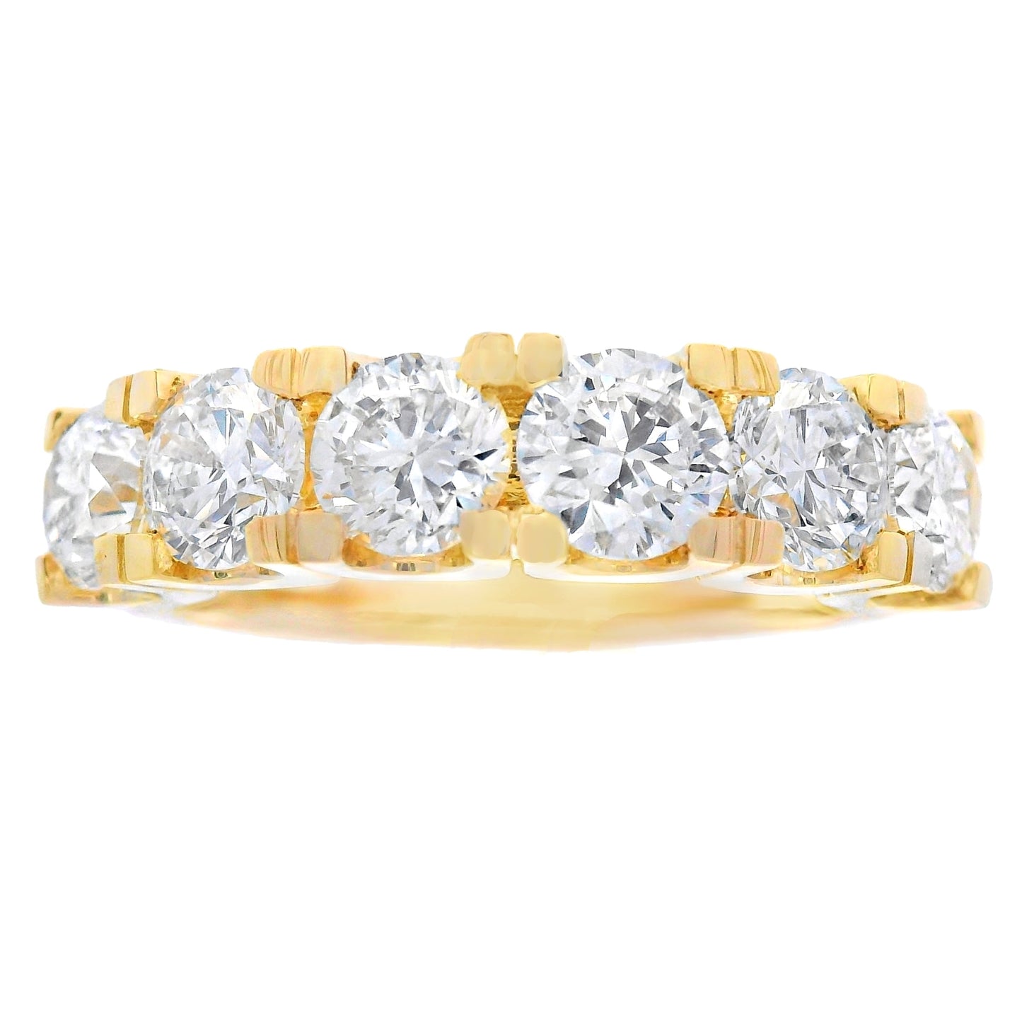Lab Grown Diamond Wedding Band Ring 10KT Yellow Gold Bids.com