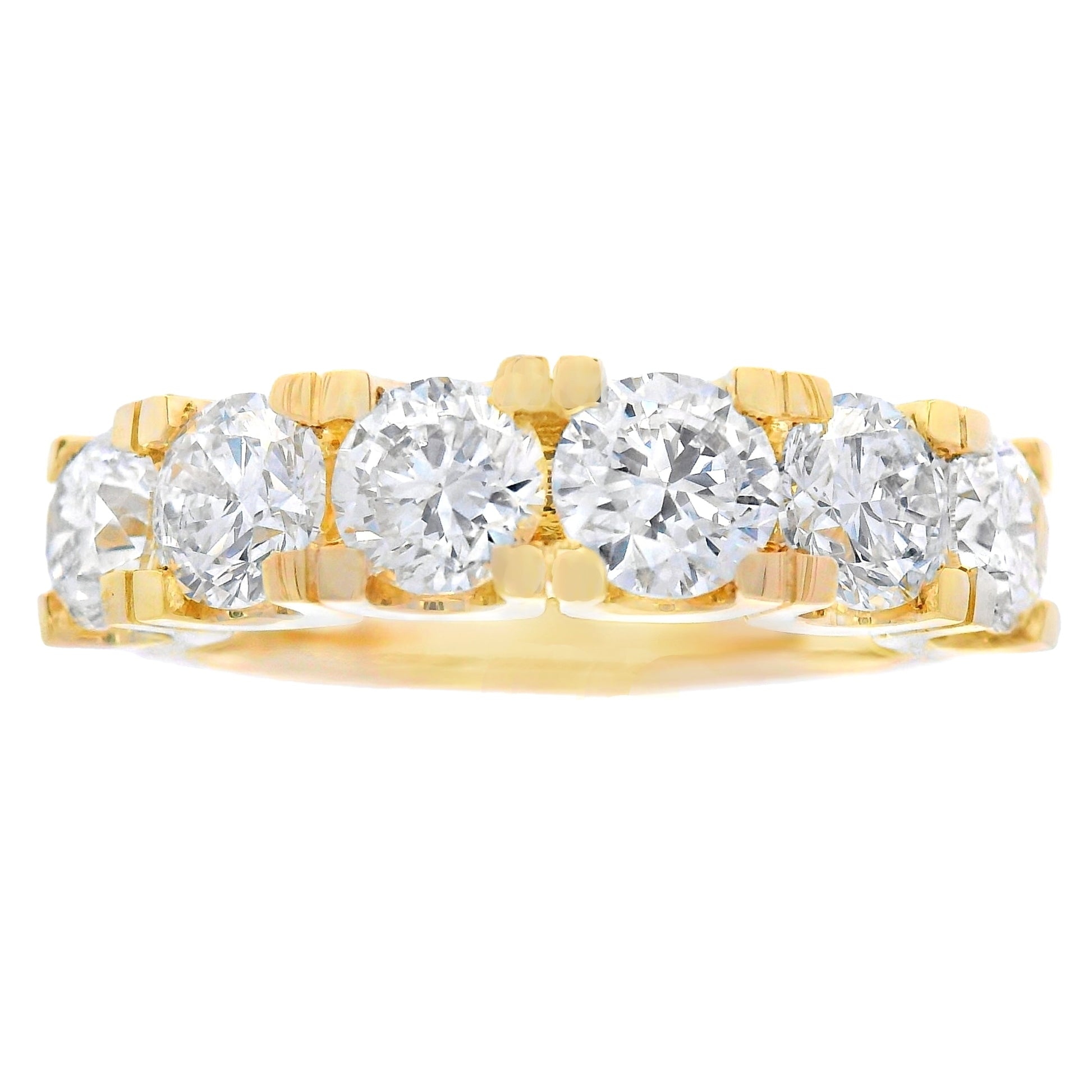 Lab Grown Diamond Wedding Band Ring 10KT Yellow Gold Bids.com
