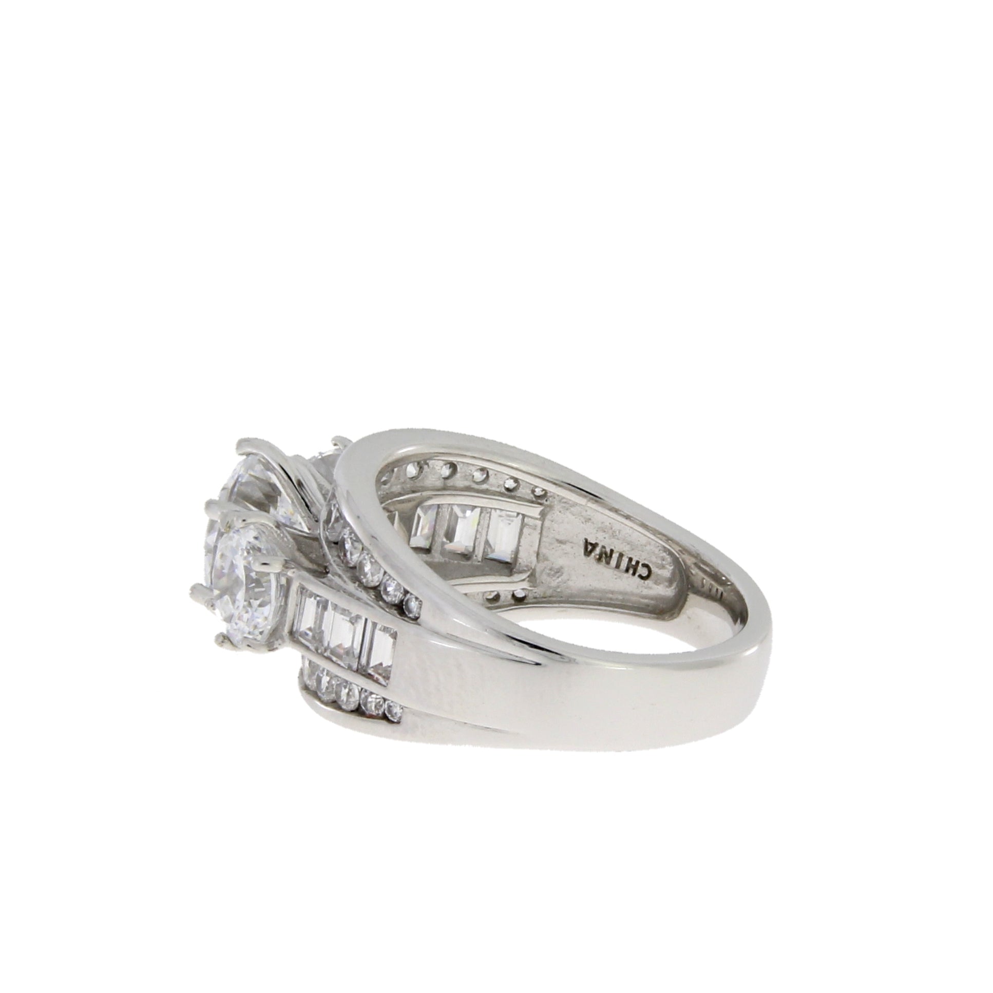 Natural Cubic Zirconium CZ SS Bridal Sterling Silver Bids.com