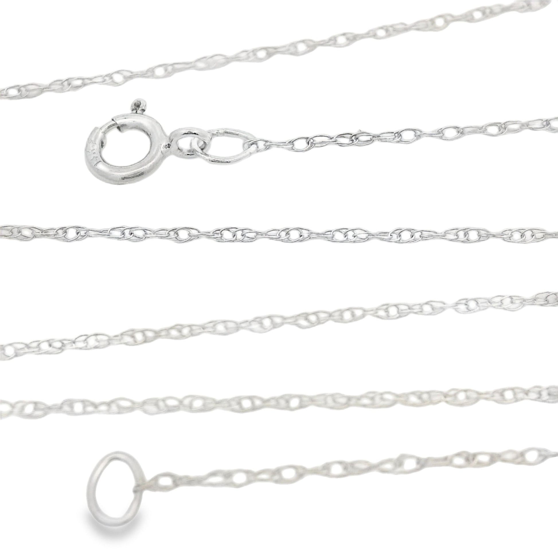 Womens chains 14KT White Gold Bids.com