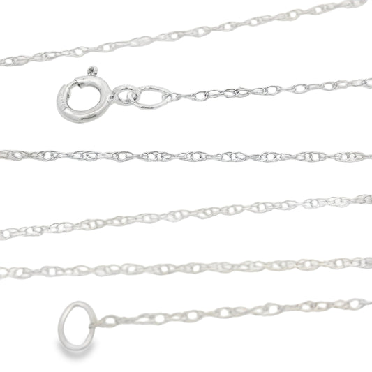 Womens chains 14KT White Gold Bids.com