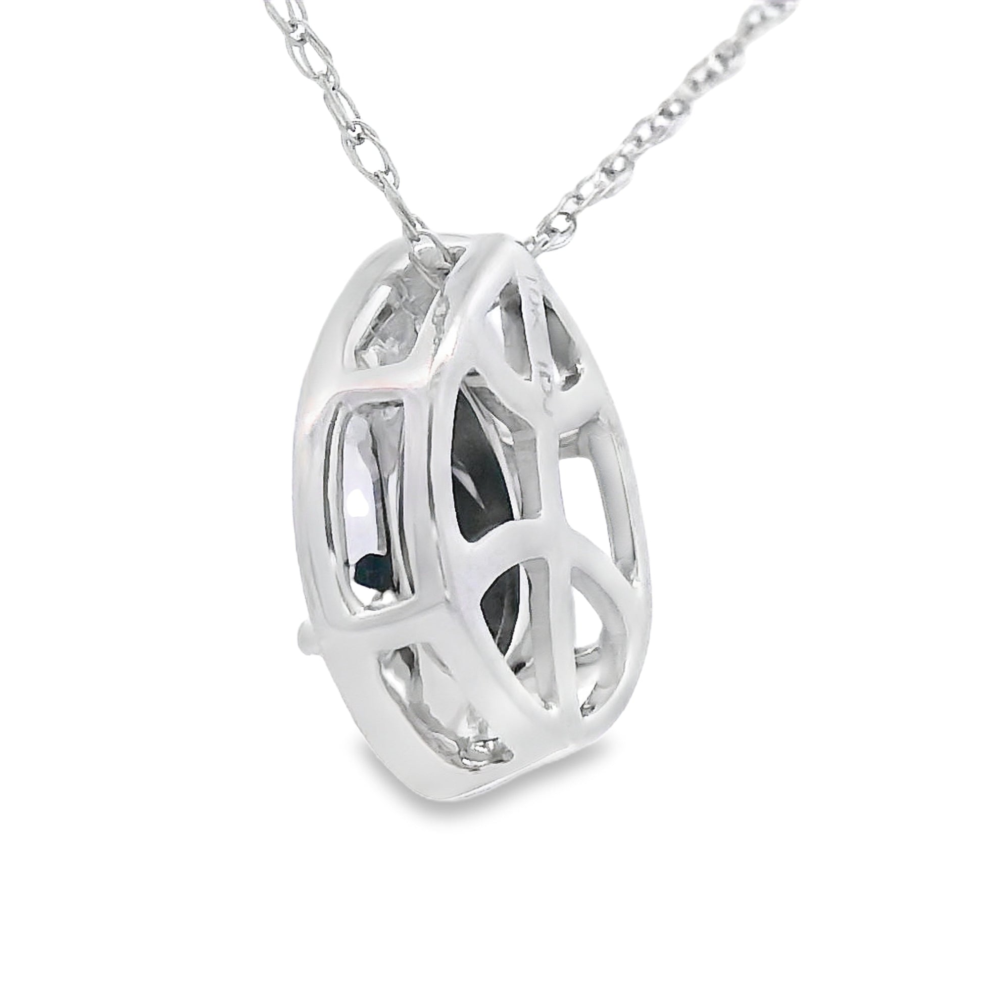 .03ct Onyx Diamond Fashion Pendants 10KT White Gold Bids.com