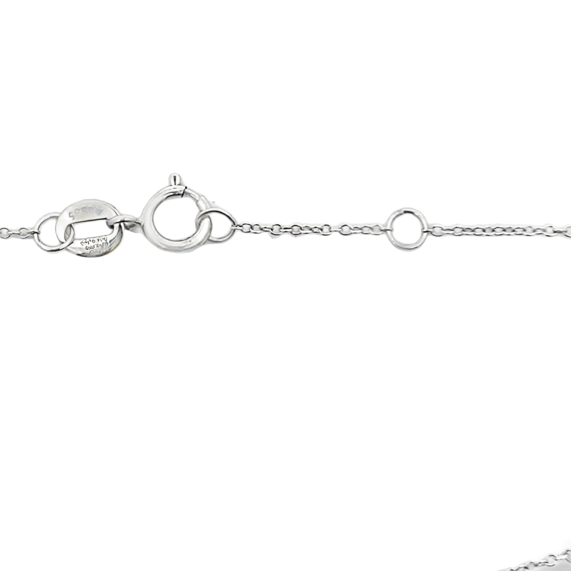 Natural .16ct Ruby Diamond Bracelet 14KT White Gold Bids.com