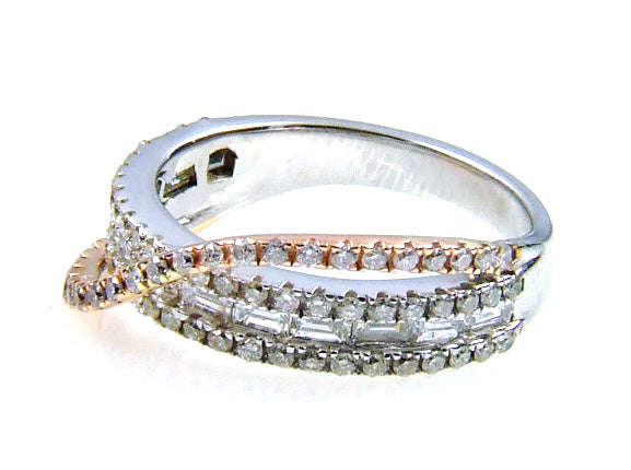 Natural 1.00ct Diamond Ring 14KT White Gold Bids.com