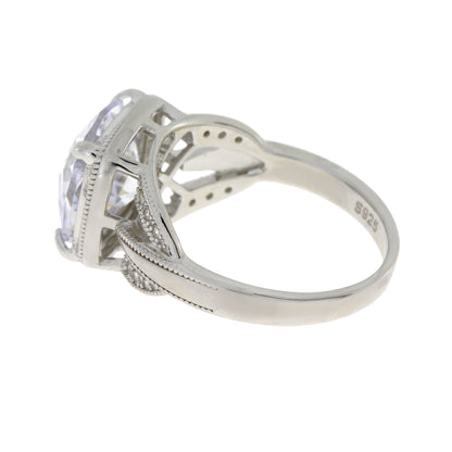 Natural Cubic Zirconium Ring Sterling Silver Bids.com