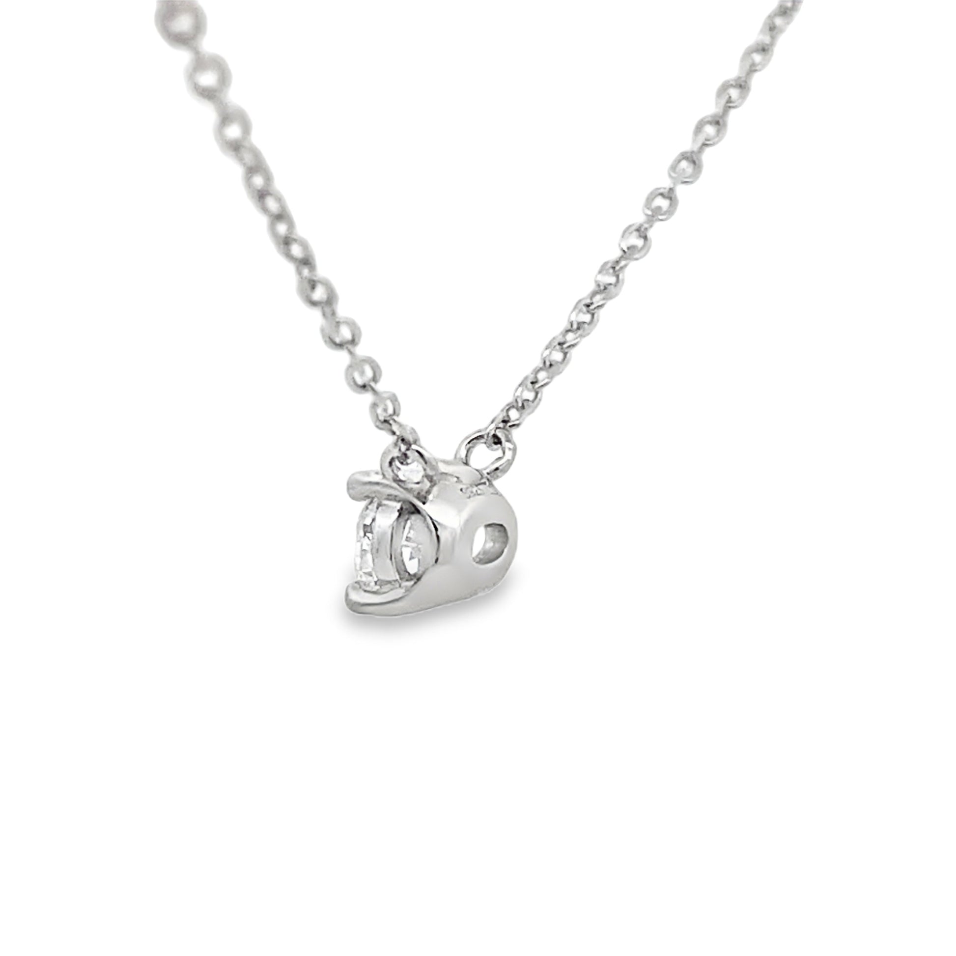 Genuine .50ct Lab Grown Diamond Pendant Sterling Silver Bids.com