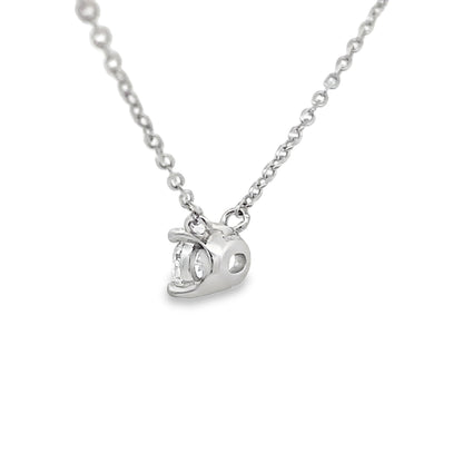 Genuine .50ct Lab Grown Diamond Pendant Sterling Silver Bids.com
