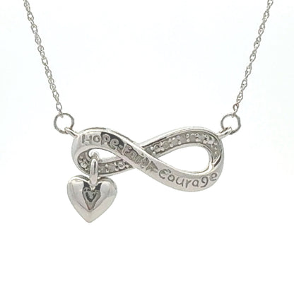 Natural .04ct Diamond Fashion Pendants Sterling Silver Bids.com
