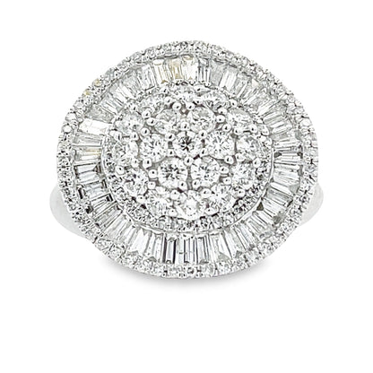 Genuine 2.00ct Diamond Ring 14KT White Gold Bids.com