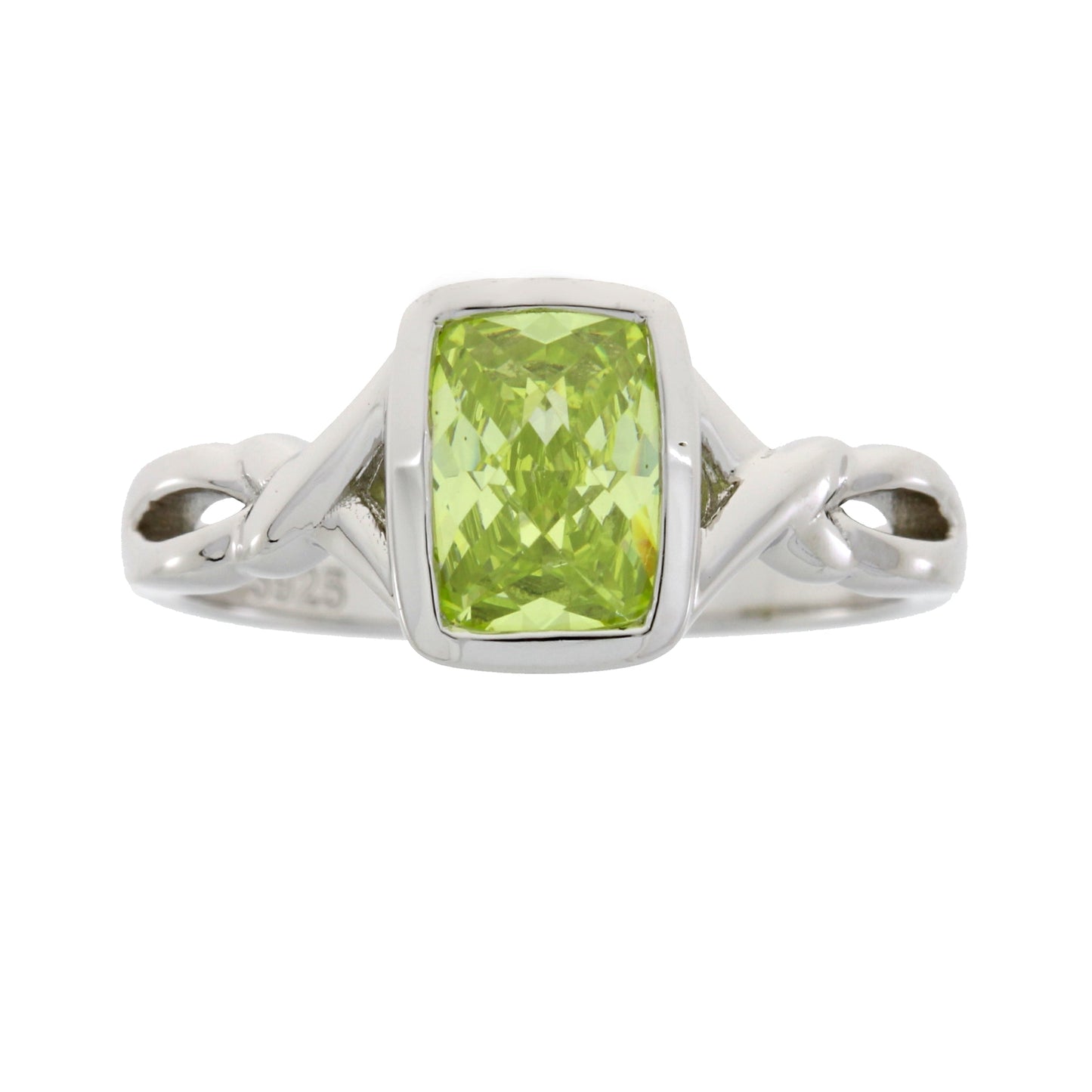 Genuine Cubic Zirconium Ring Sterling Silver Bids.com