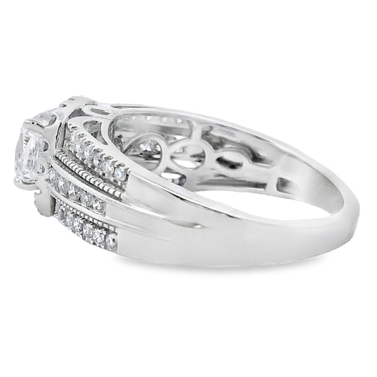 1.53ct Lab Grown Diamond Eng Only 10KT White Gold Bids.com