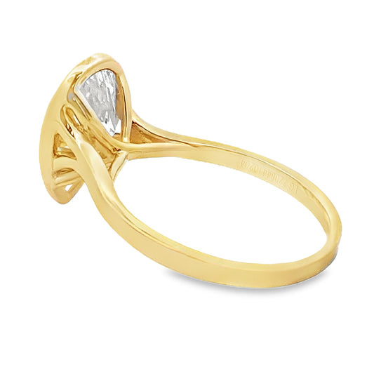 Genuine 3.00ct Lab Grown Diamond  14KT Yellow Gold Bids.com