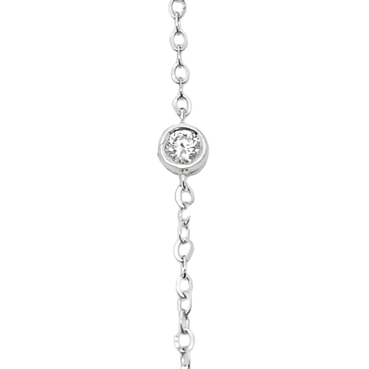.38ct Lab Grown Diamond Bracelet 14KT White Gold Bids.com