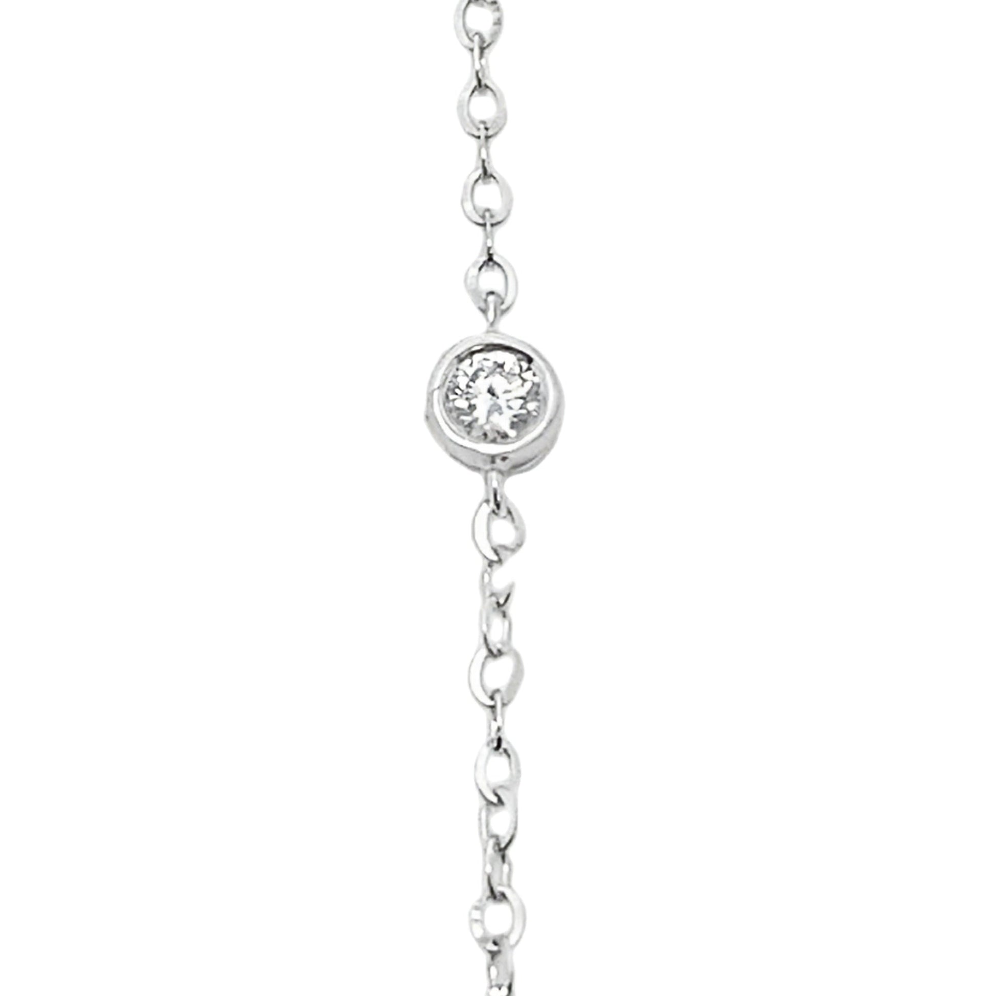 .38ct Lab Grown Diamond Bracelet 14KT White Gold Bids.com
