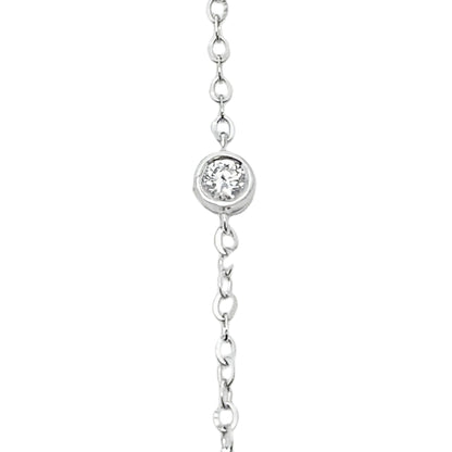 .38ct Lab Grown Diamond Bracelet 14KT White Gold Bids.com