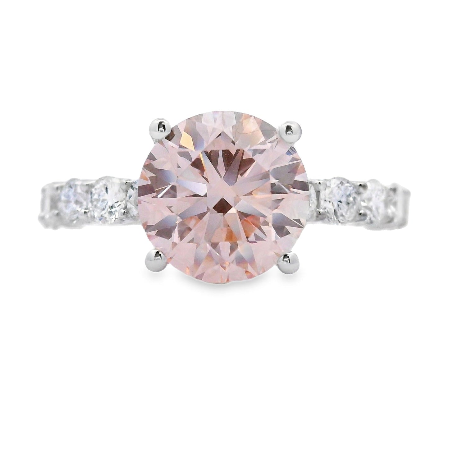 3.50ct Lab Grown Diamond Eng Only 14KT White Gold Bids.com