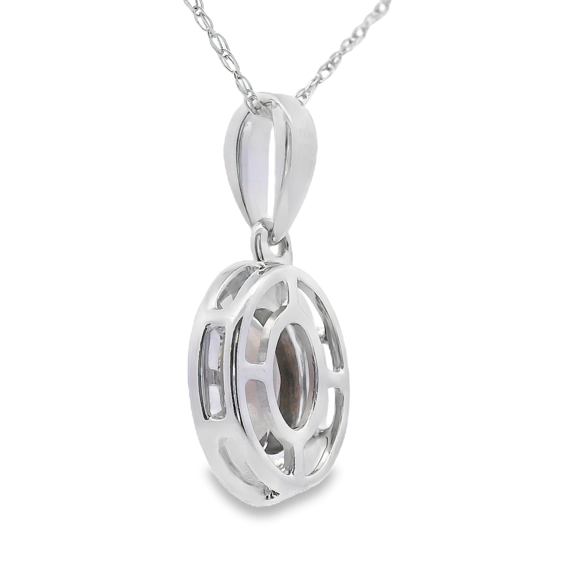 .42ct Quartz Diamond Fashion Pendants 10KT White Gold Bids.com