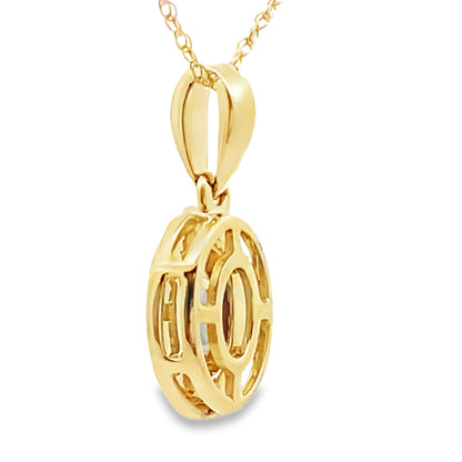Mystic Fire Topaz Fashion Pendants 10KT Yellow Gold Bids.com